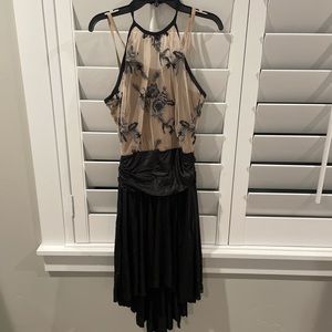 black and tan floral lace dance costume!!